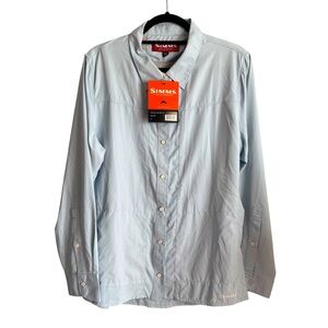 NWT Simms Women's Isle Shirt in Blue Chill